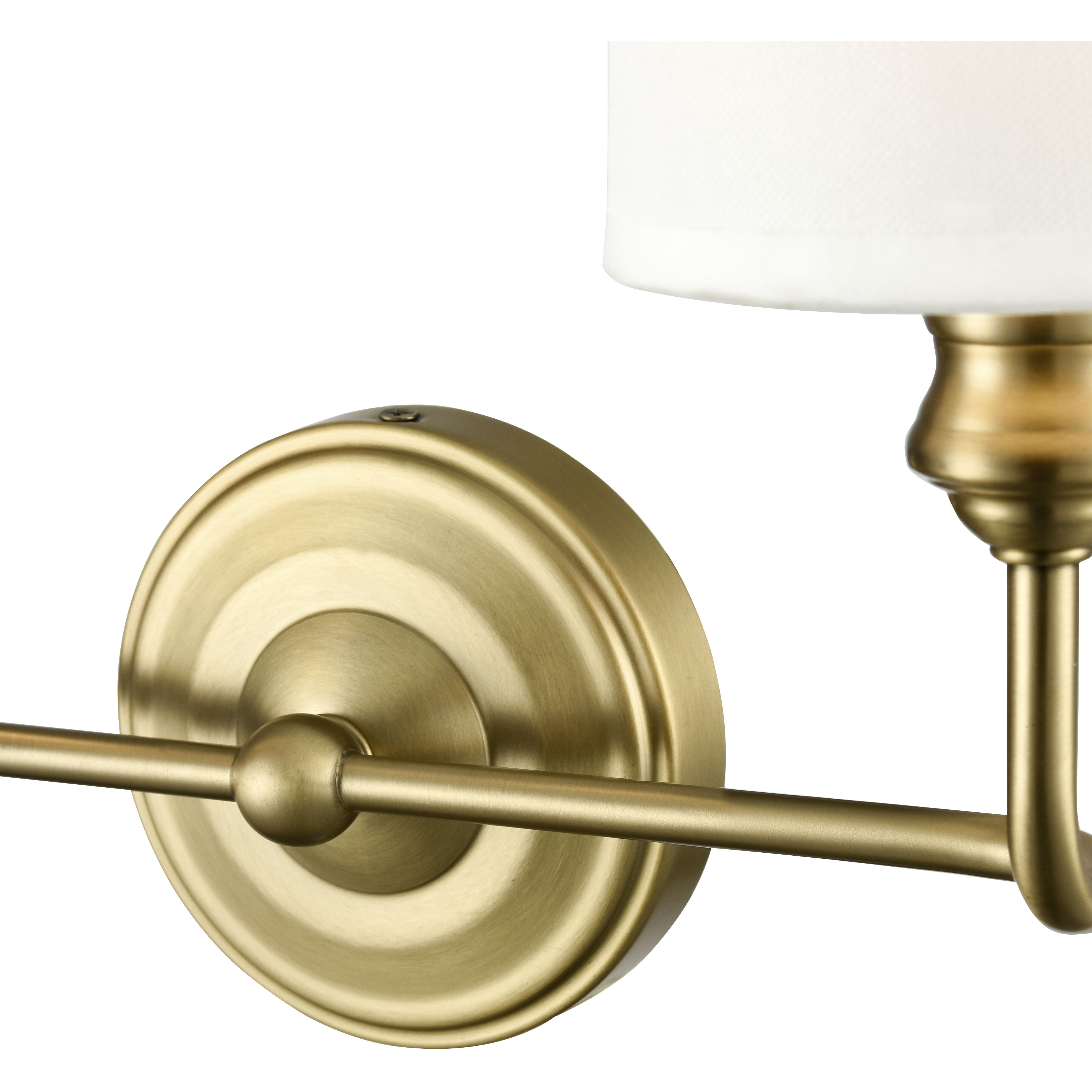Leena 2 Light 15.25 inch Vintage Brass Bathroom Vanity Light Wall Light